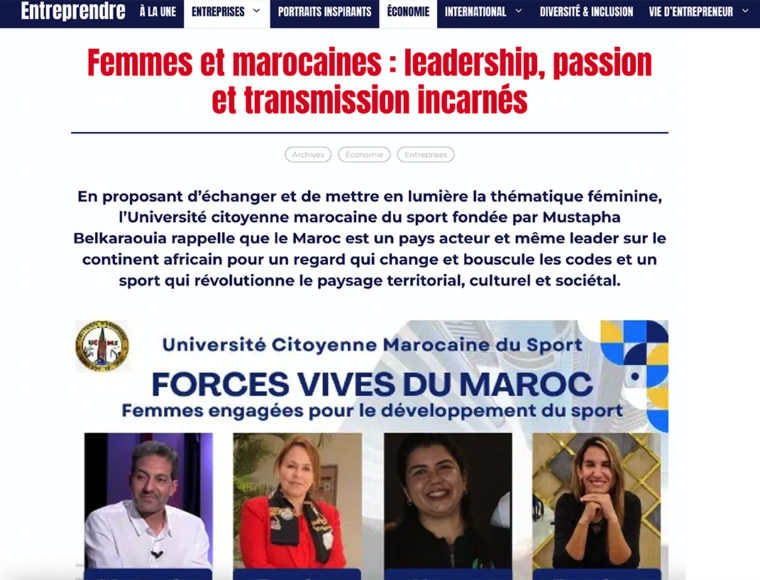 Femmes et marocaines : leadership, passion et transmission incarnés