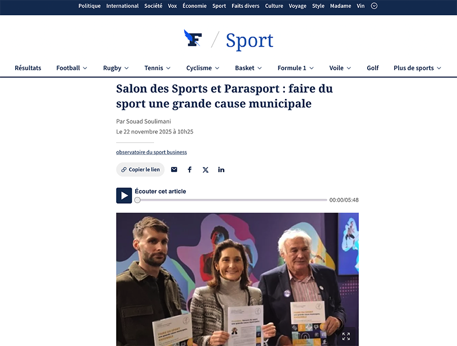 Salon des Sports et Parasport : faire du sport une grande cause municipale